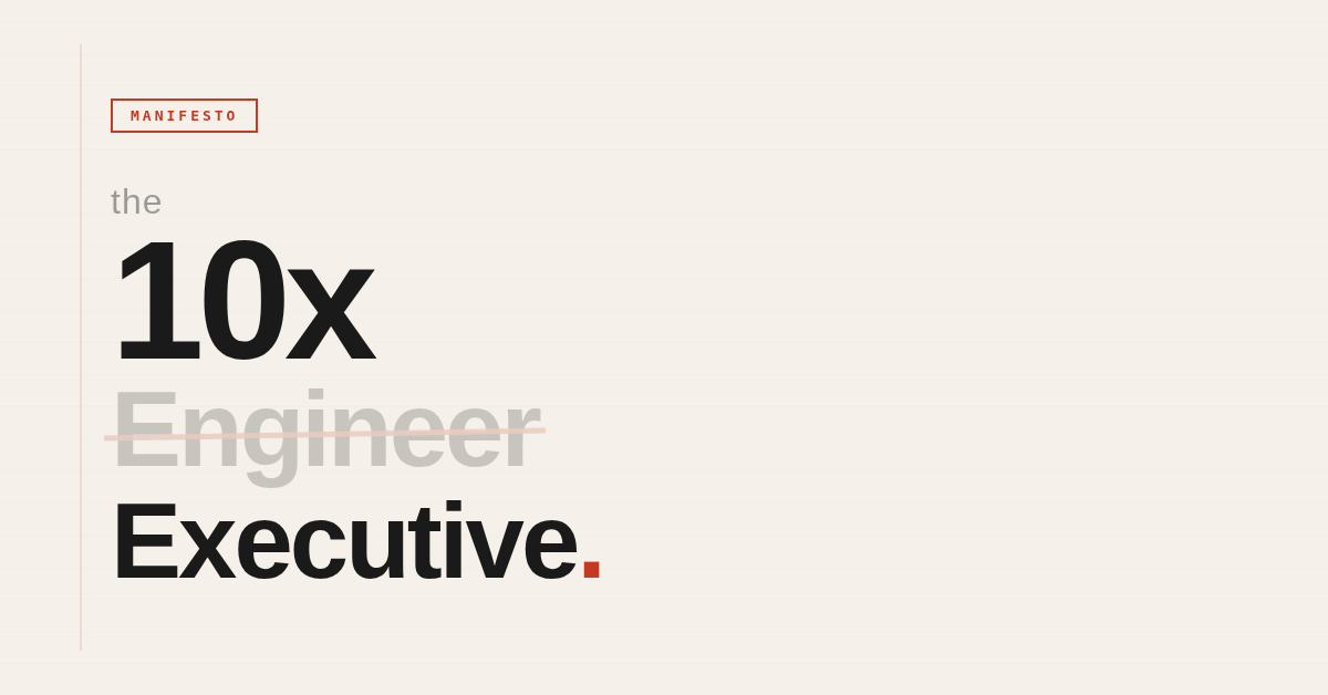 The AI Executive: A Manifesto