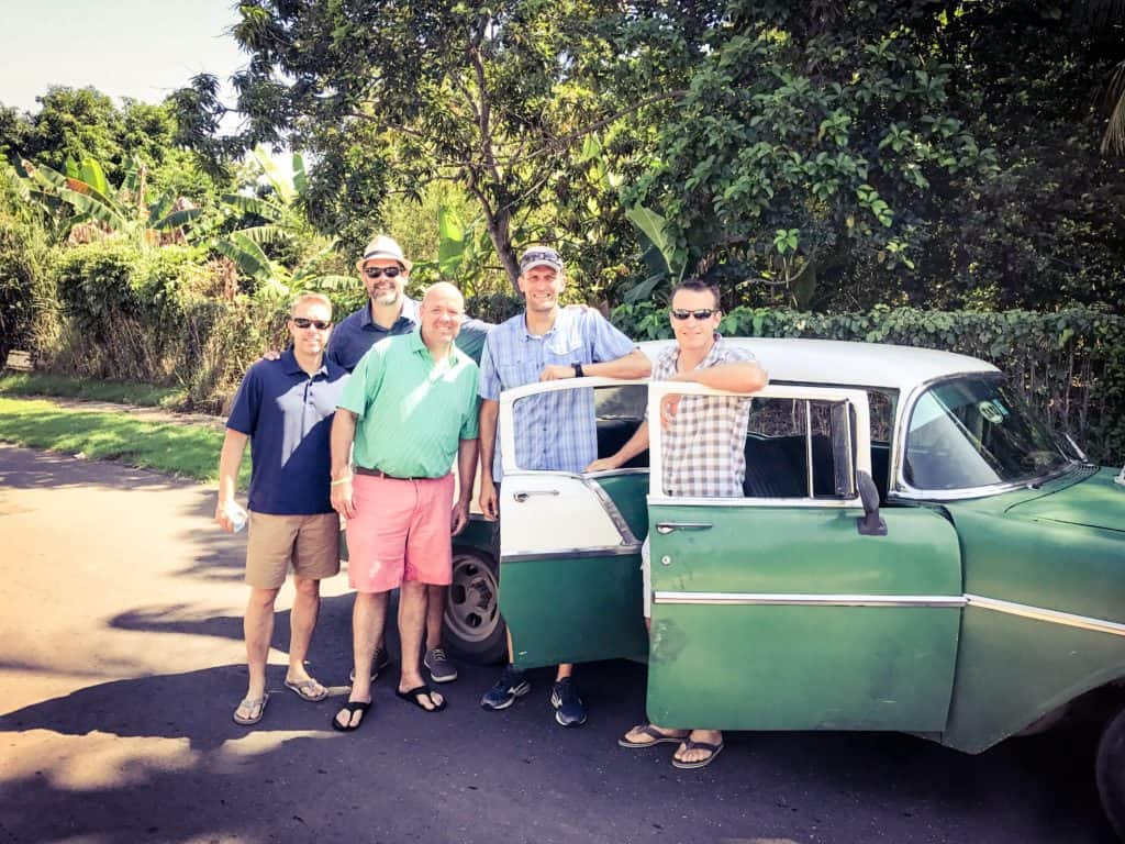 Five guys in Cuba