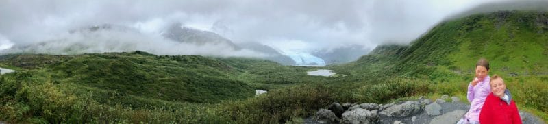 The Portage Glacier - view from the top of the hike